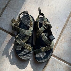 Green boys size 13 Chaco sandals